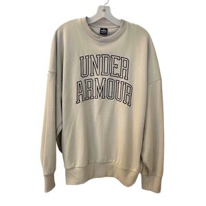Men’s Under Armour Cream Crewneck Sweatshirt - Size M - NWT